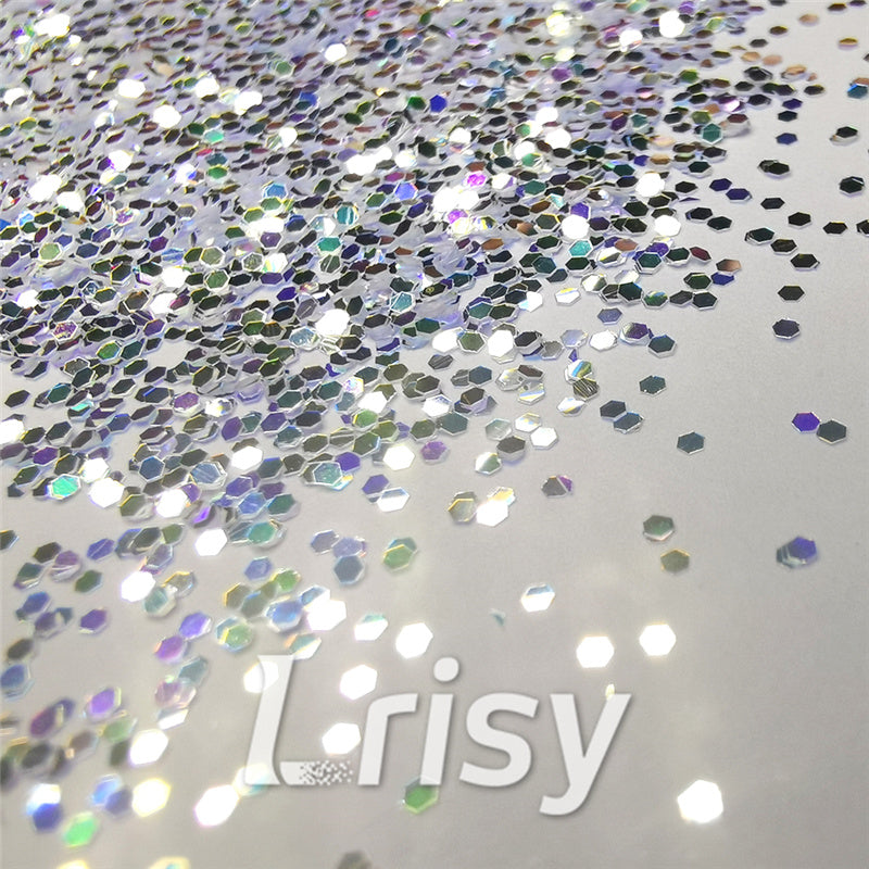 1mm Hexagon Shaped Iridescent Chunky Glitter FE-F321A