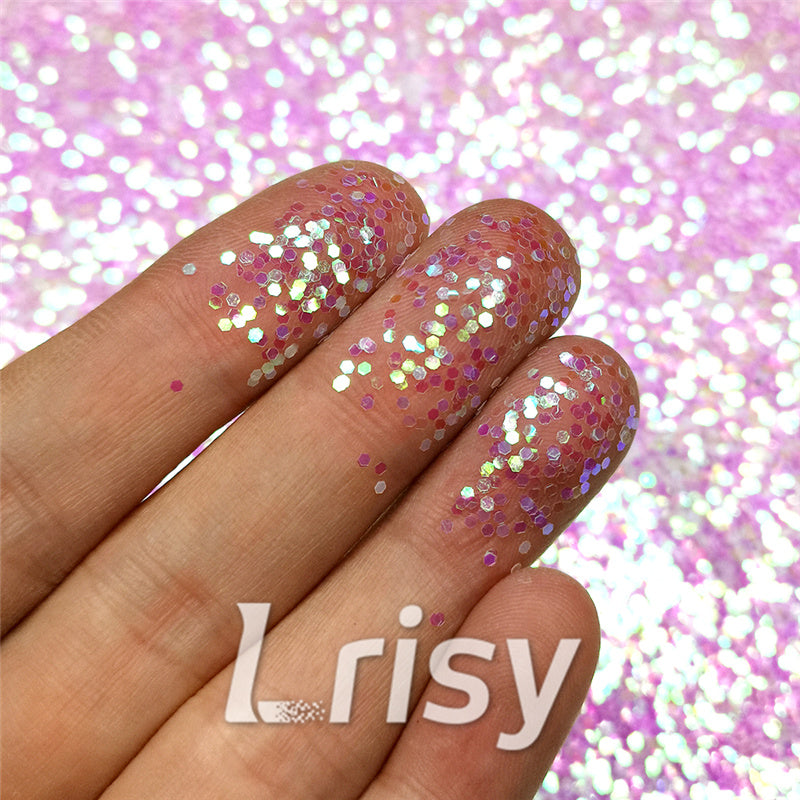 1mm Hexagon Shaped Iridescent Chunky Glitter FC322