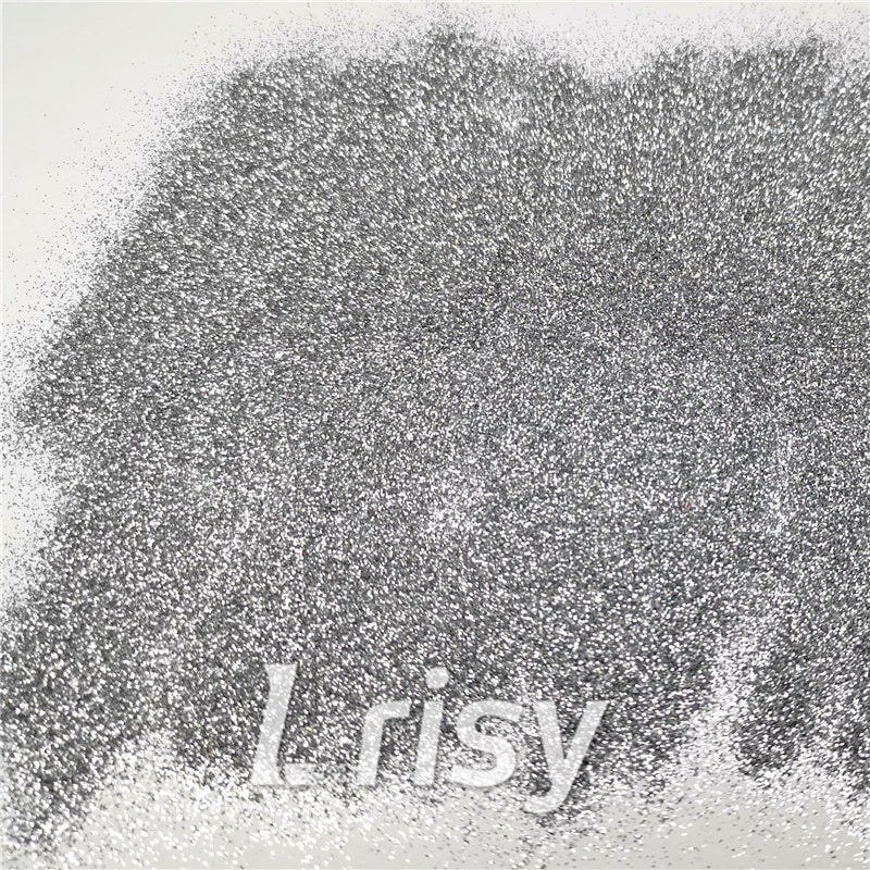 0.2mm hexagon silver cosmetic grade biodegradable glitter in bulk BIO001