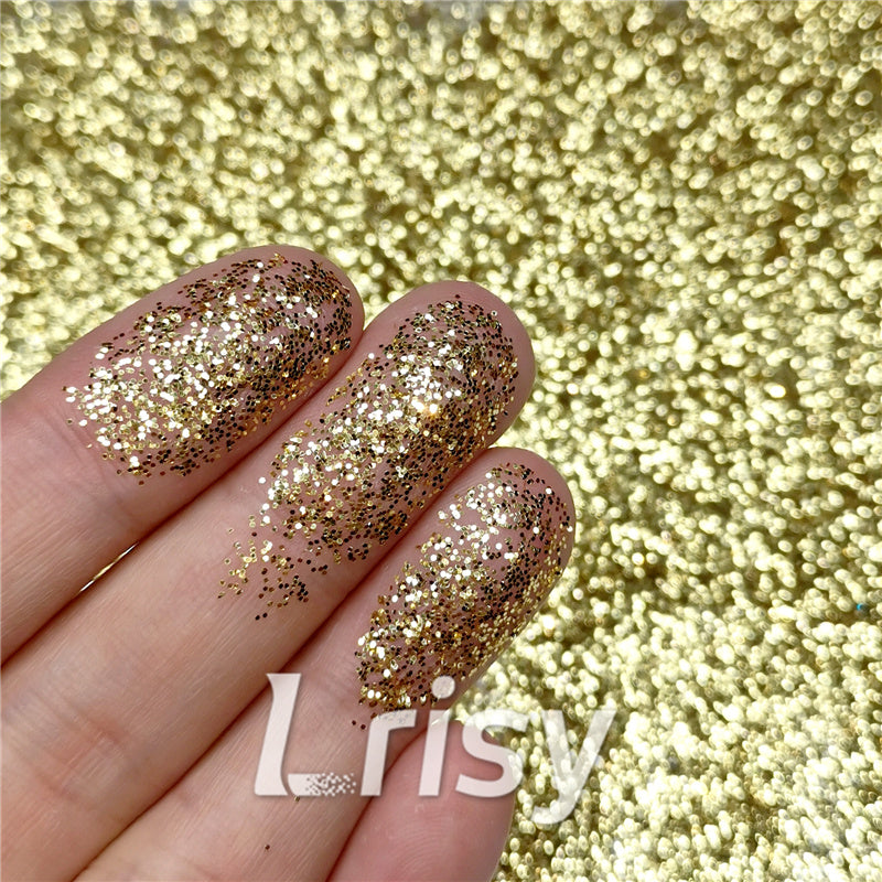 0.2mm hexagon gold cosmetic grade biodegradable glitter in bulk BIO002