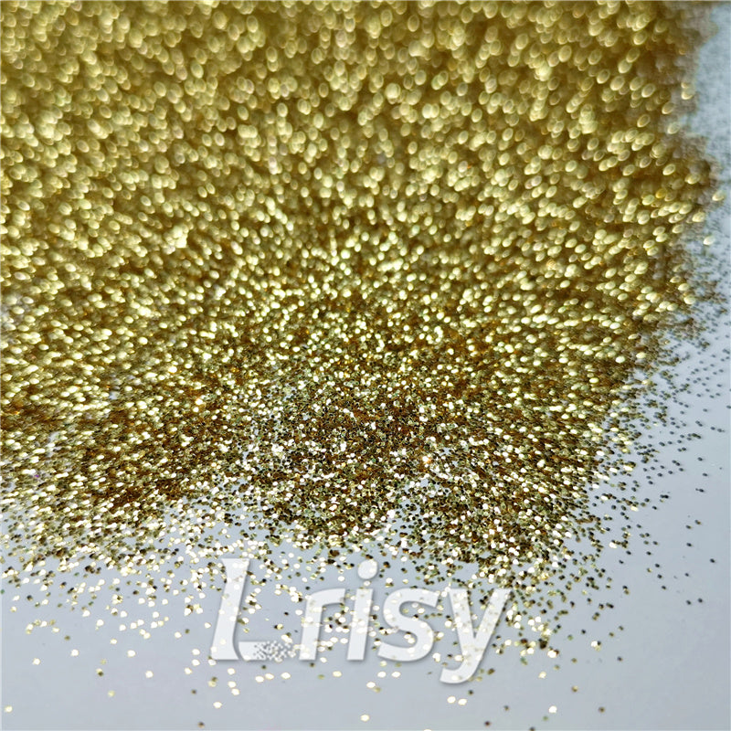0.2mm hexagon gold cosmetic grade biodegradable glitter in bulk BIO002