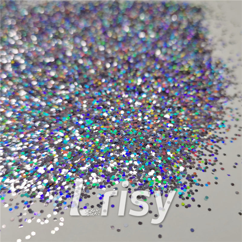 0.8mm Hexagon Cosmetic Grade Holographic Metallic Glitter SLG004