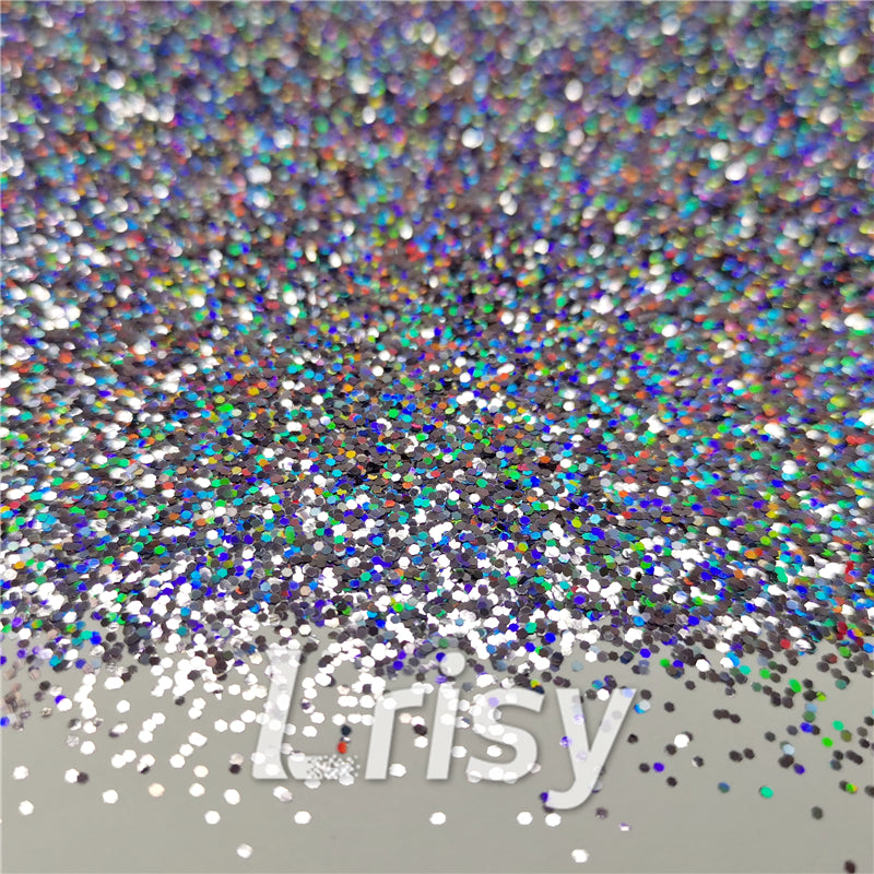 0.8mm Hexagon Cosmetic Grade Holographic Metallic Glitter SLG004