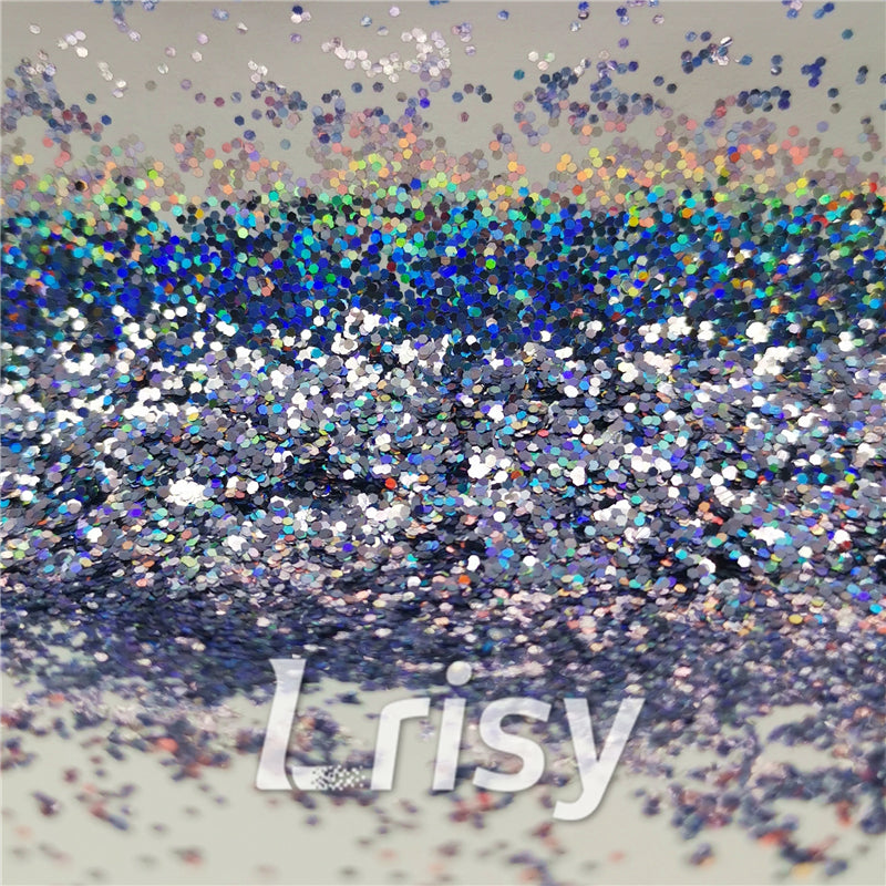 0.8mm Hexagon Cosmetic Grade Holographic Metallic Glitter SLG004