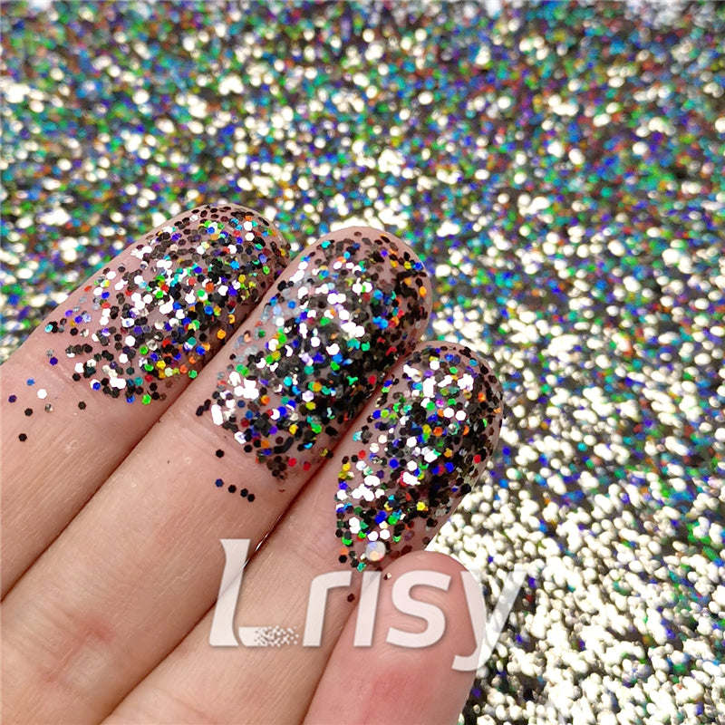 0.8mm Hexagon Cosmetic Grade Holographic Brown Glitter SLG012