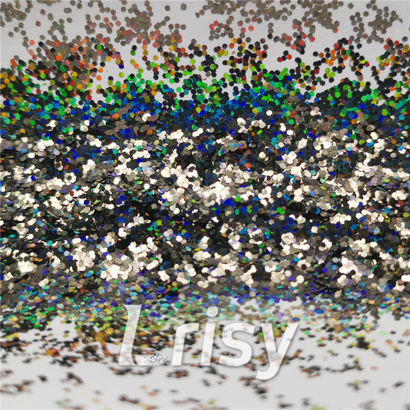 0.8mm Hexagon Cosmetic Grade Holographic Brown Glitter SLG012