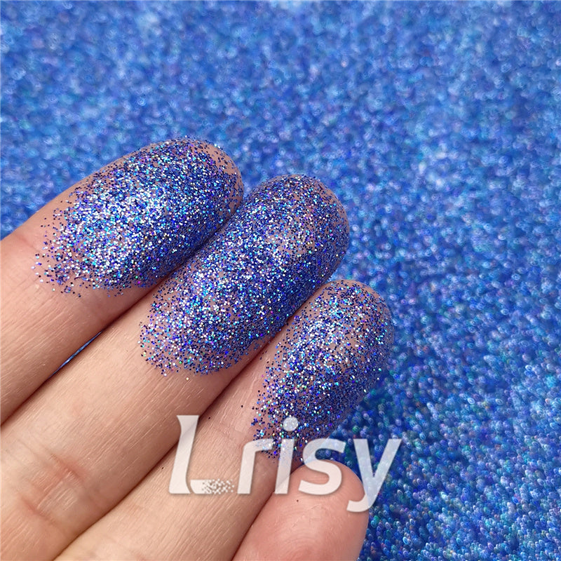 0.2mm Hexagon Shapes Laser Sea Blue Glitter LB0709