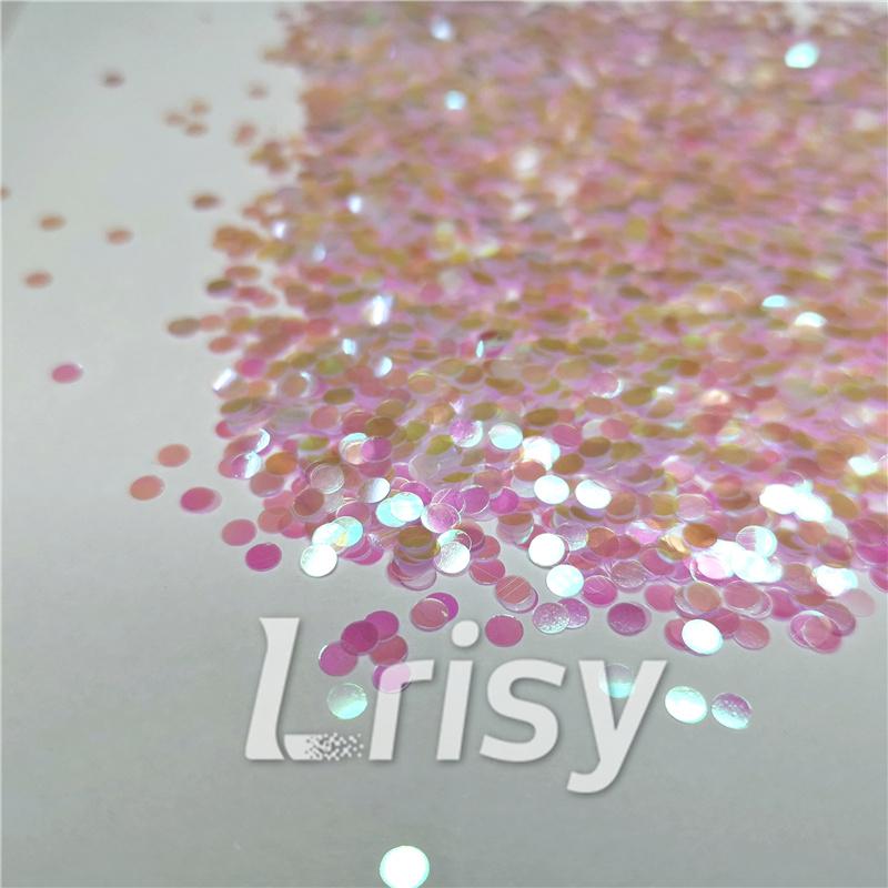 3mm Round Shapes Dream Pink Glitter C003