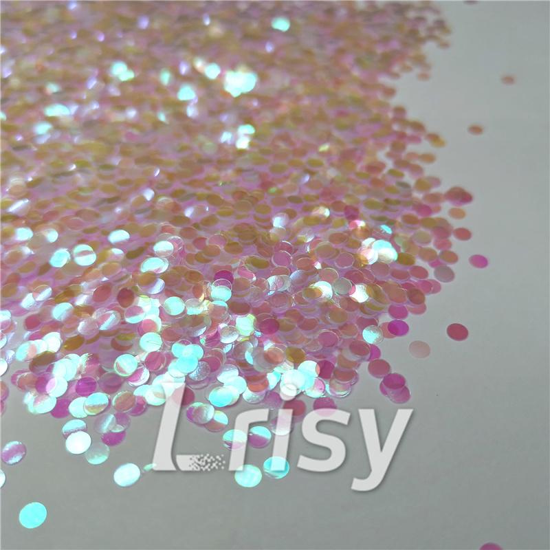 3mm Round Shapes Dream Pink Glitter C003