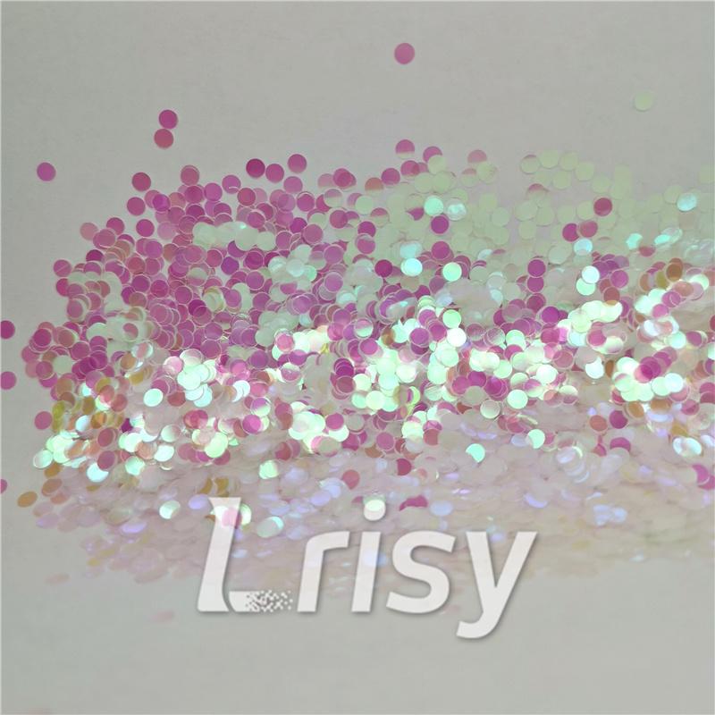 3mm Round Shapes Dream Pink Glitter C003
