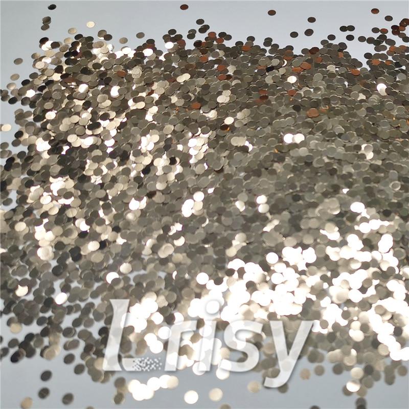 3mm Round Shaped Matallic Sand Gold Glitter B0213