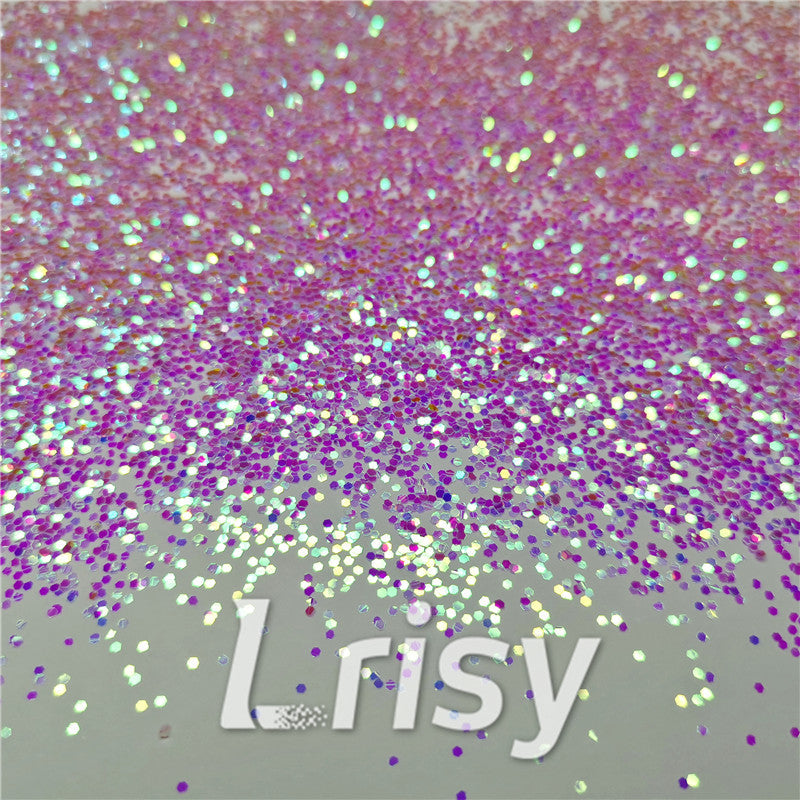 1mm Hexagon Shaped Iridescent Purple Chunky Glitter LC-F322R
