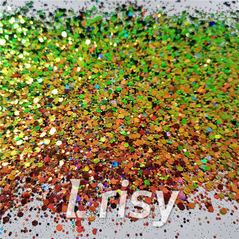 Mixed Hexagon Phantom Iridescent Glitter XLL010B