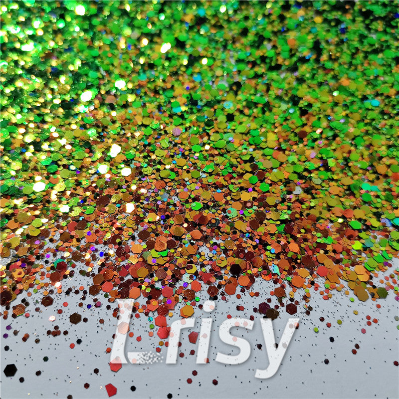 Mixed Hexagon Phantom Iridescent Glitter XLL010B