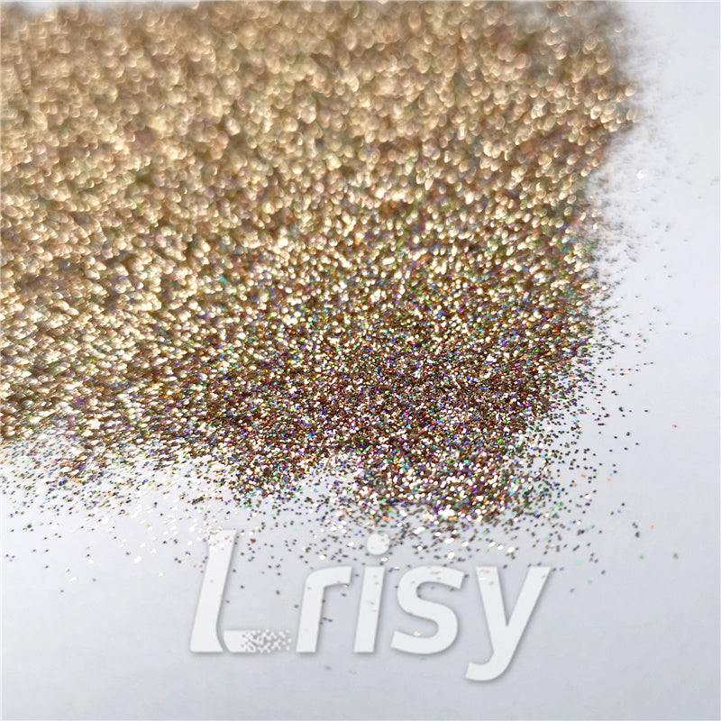 0.2mm Holographic Pigment Sand Gold Glitter Cosmetic Grade SLG002