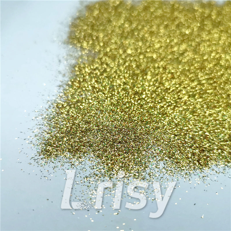 0.2mm Holographic Pigment Gold Glitter Cosmetic Grade SLG003