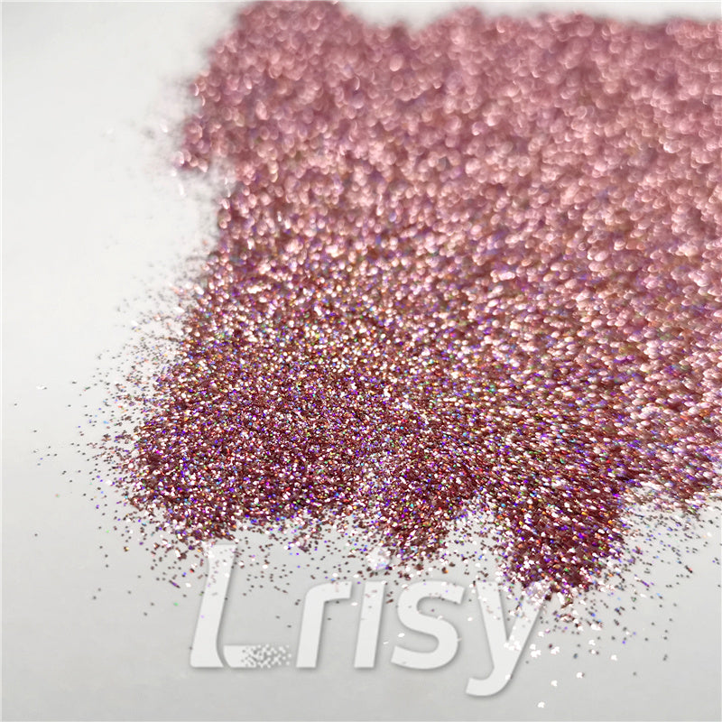 0.2mm Holographic Pigment Pink Glitter Cosmetic Grade SLG006