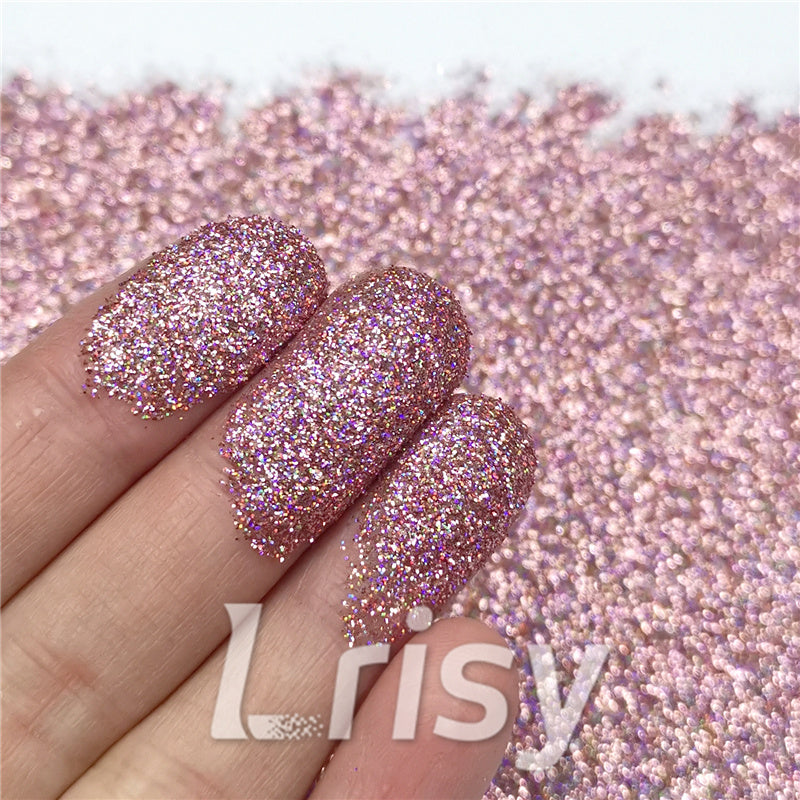0.2mm Holographic Pigment Pink Glitter Cosmetic Grade SLG006