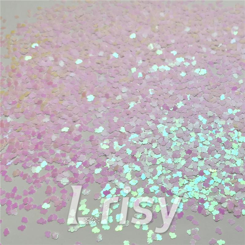 3mm Cloud Shapes Violet Glitter C003R