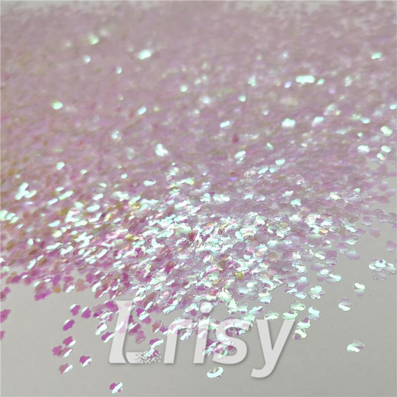 3mm Cloud Shapes Dream Pink Glitter C003