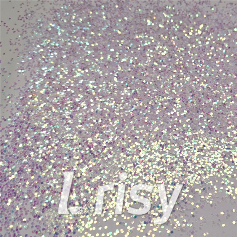 1mm Hexagon Shapes Dream Blue Chunky Glitter C004