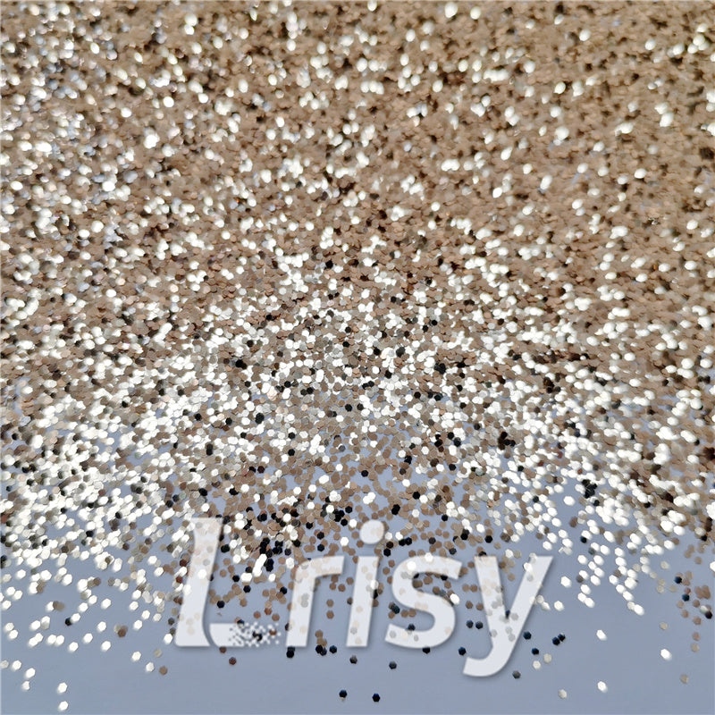 1mm Hexagon Shapes Sand Gold Chunky Glitter B0213