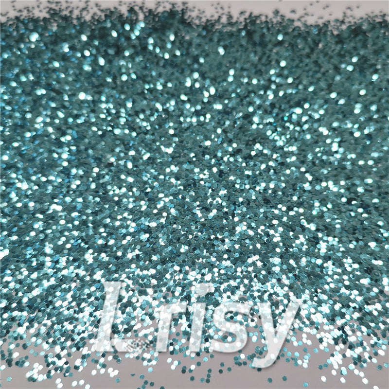 1mm Hexagon Shapes Sky Blue Chunky Glitter B0711
