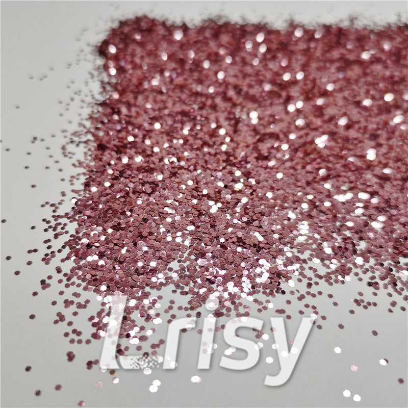 1mm Hexagon Shapes Pink Chunky Glitter B0900