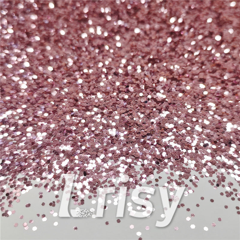 1mm Hexagon Shapes Pink Chunky Glitter B0900