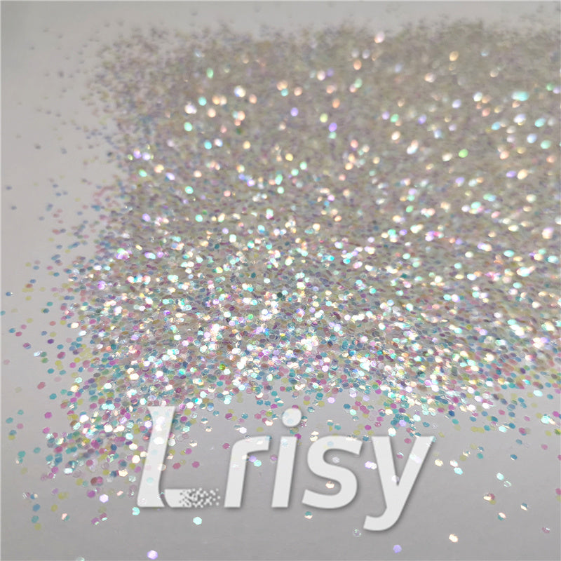 1mm Hexagon Shapes Rainbow Chunky Glitter C022