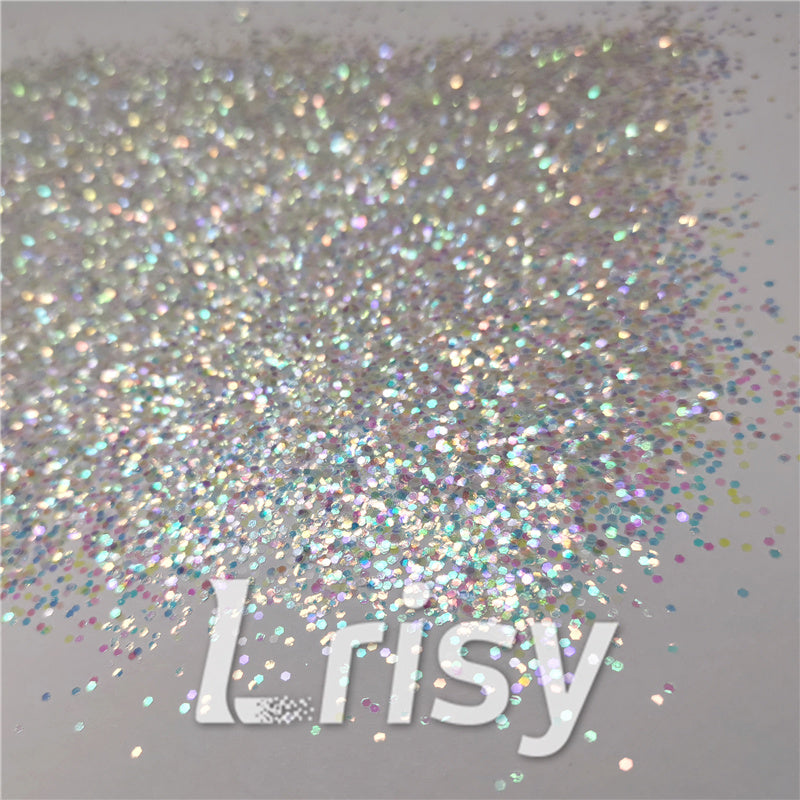 1mm Hexagon Shapes Rainbow Chunky Glitter C022