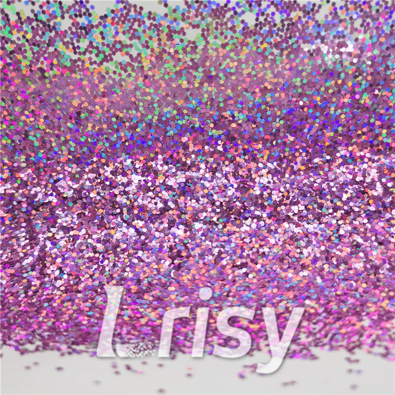 1mm Hexagon Shapes Laser Pink Chunky Glitter LB0901