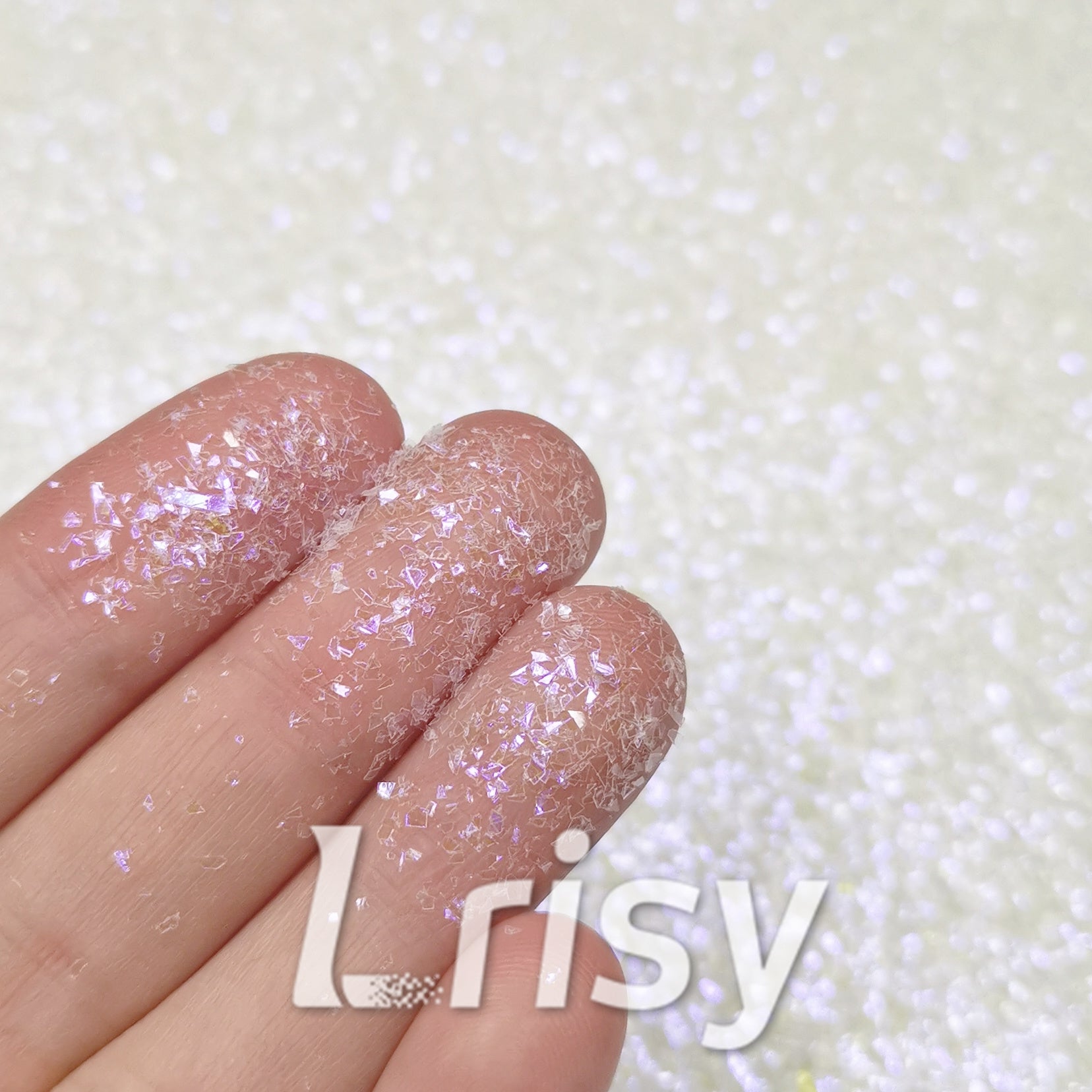 Iridescent Cellophane Glitter Shards (Flakes) C014 2x2