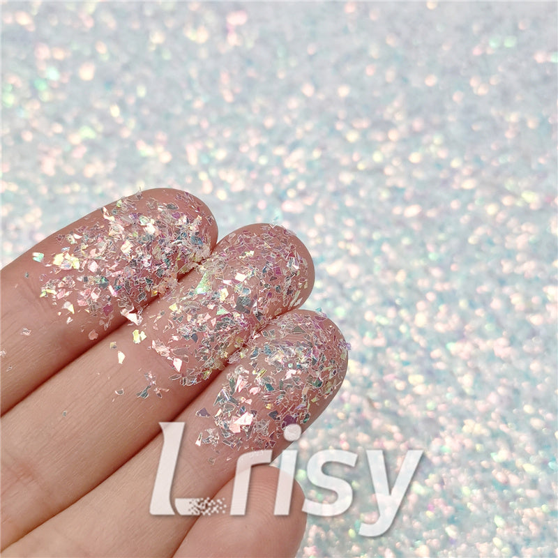 Iridescent Cellophane Glitter Shards (Flakes) C021 2x2