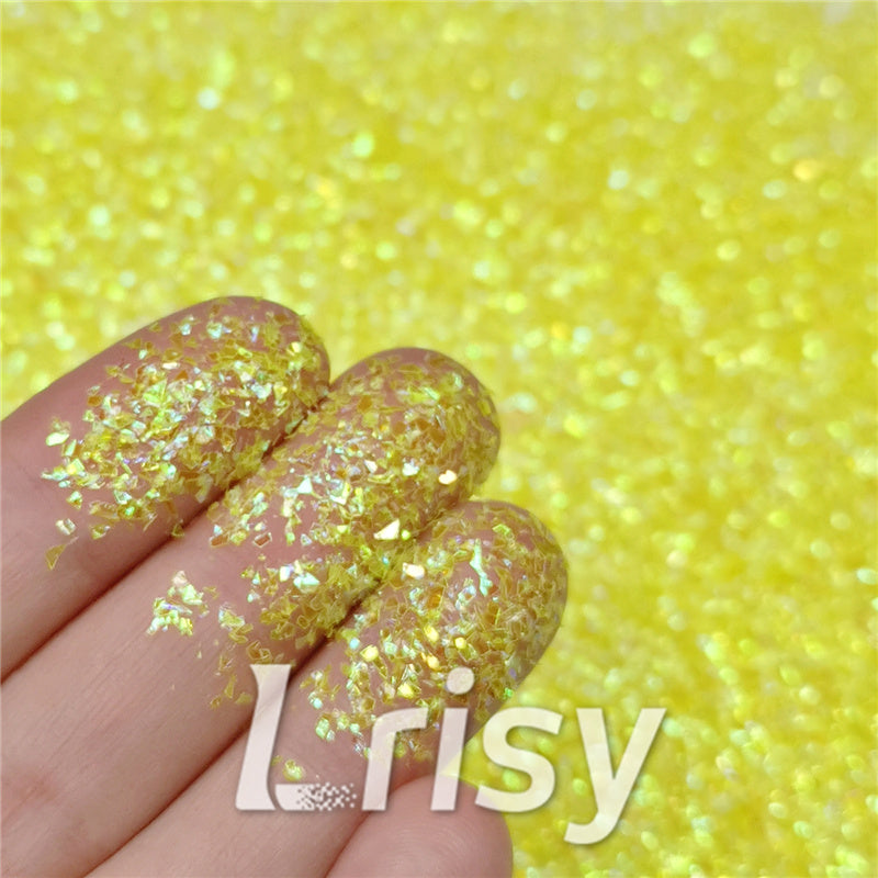 Iridescent Cellophane Glitter Shards (Flakes) C050 2x2