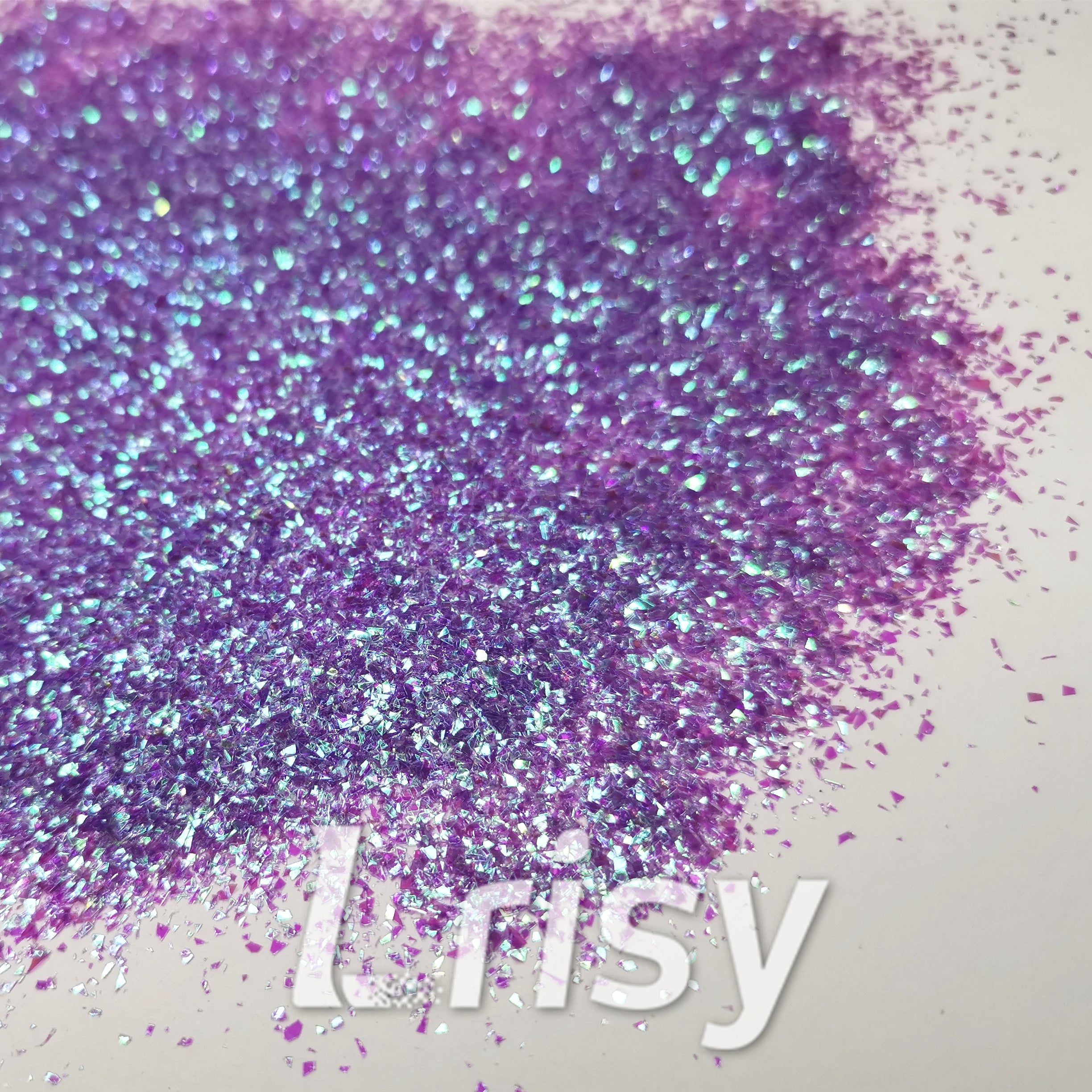 Iridescent Cellophane Glitter Shards (Flakes) C006 2x2