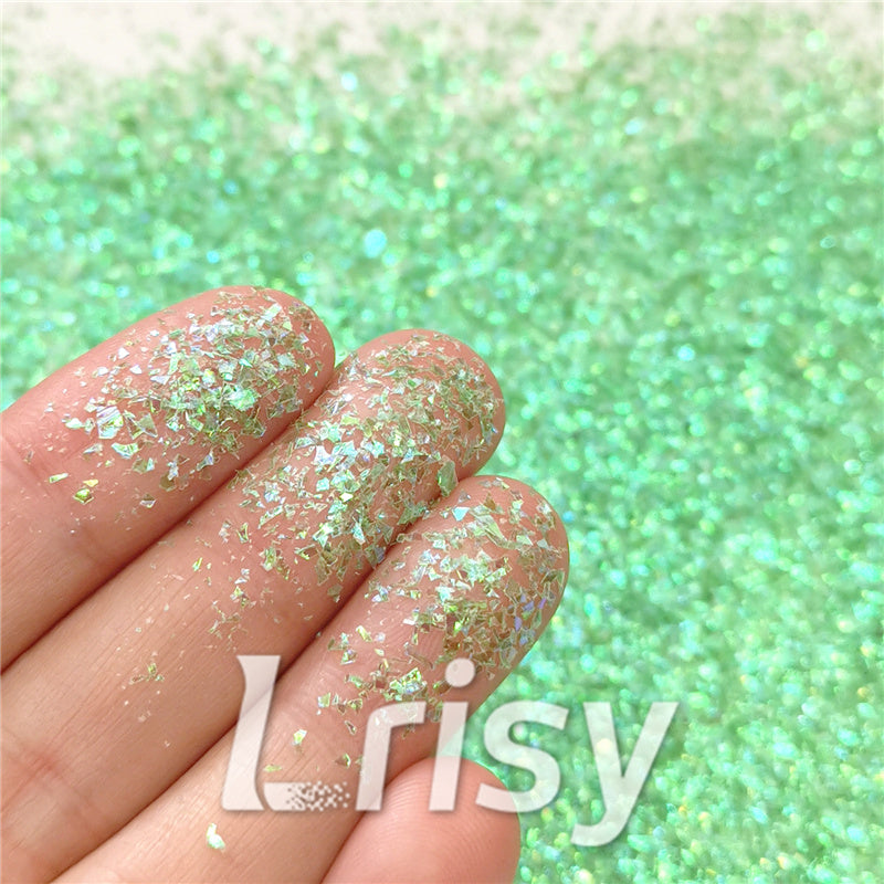 Iridescent Cellophane Glitter Shards (Flakes) C013 2x2