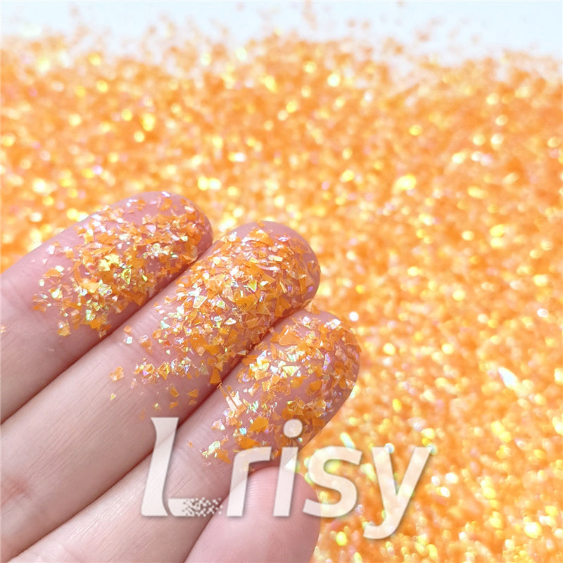 Iridescent Cellophane Glitter Shards (Flakes) C019 2x2