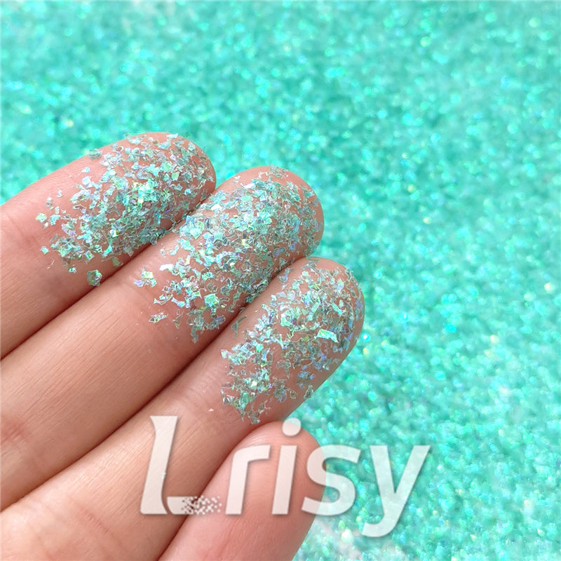 Iridescent Cellophane Glitter Shards (Flakes) C020 2x2