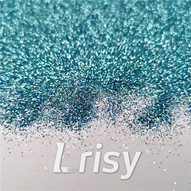 0.2mm Holographic Pigment Sky Blue Glitter Cosmetic Grade SLG009
