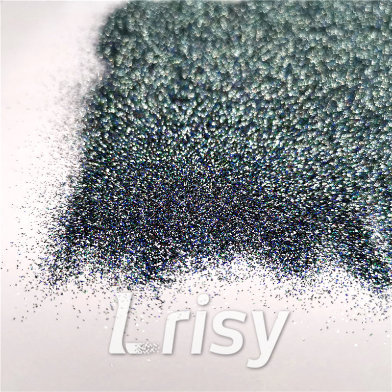 0.2mm Holographic Pigment Dark Grey Glitter Cosmetic Grade SLG011