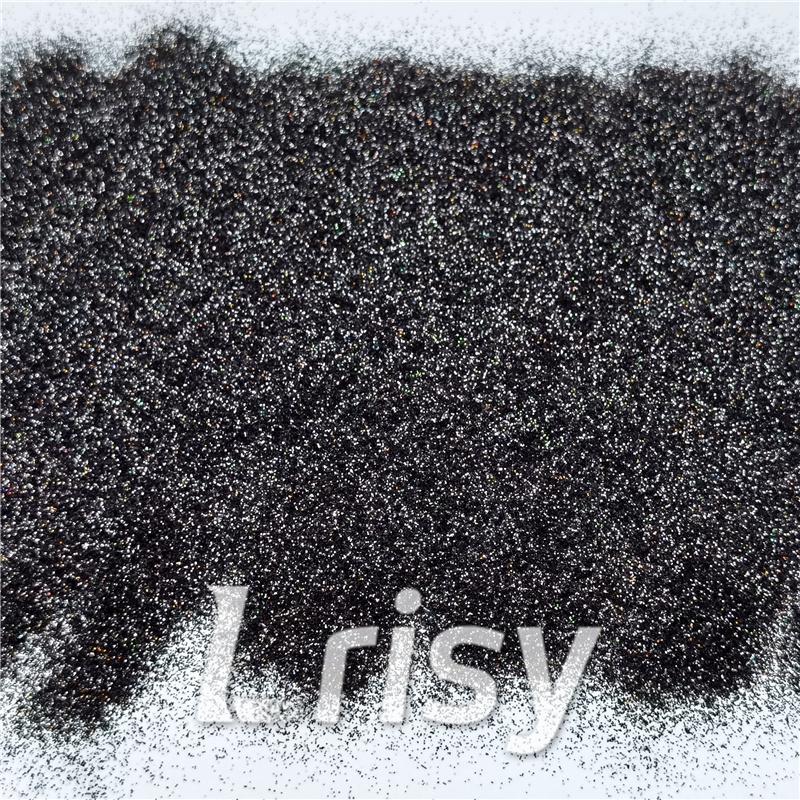 0.2mm Professional Cosmetic Glitter For Lip Gloss, Lipstick Holographic Black FCHL1000