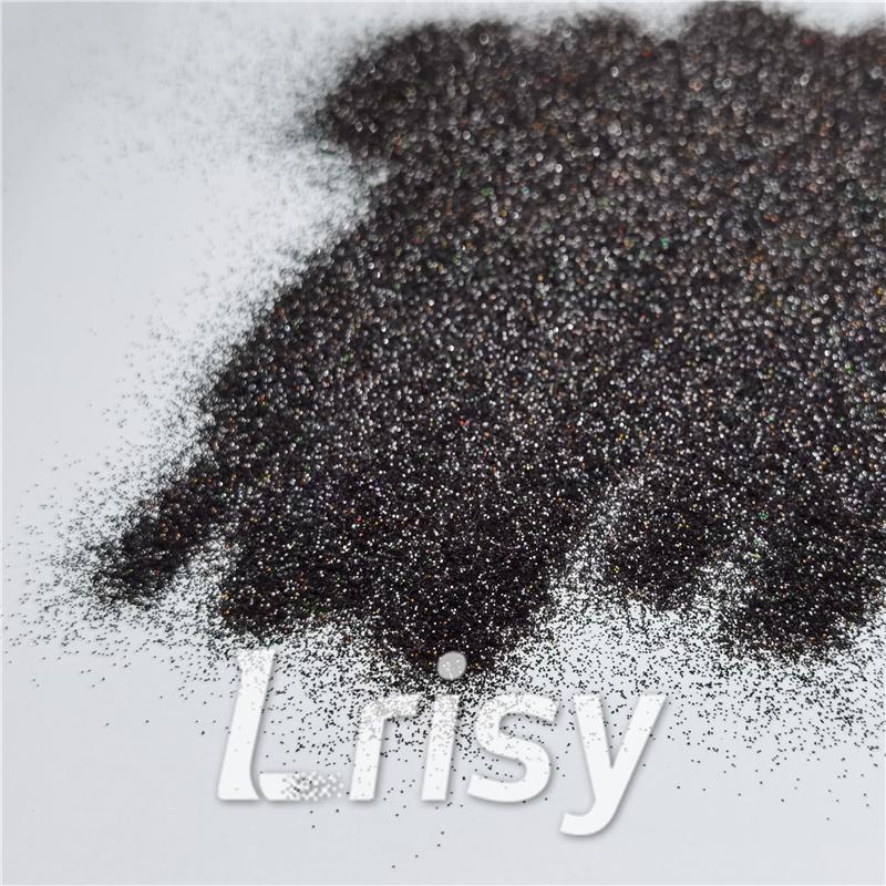 0.2mm Professional Cosmetic Glitter For Lip Gloss, Lipstick Holographic Black FCHL1000
