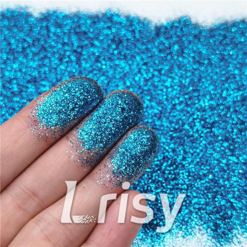 0.2mm Professional Cosmetic Glitter For Lip Gloss, Lipstick Sea Blue FCH714