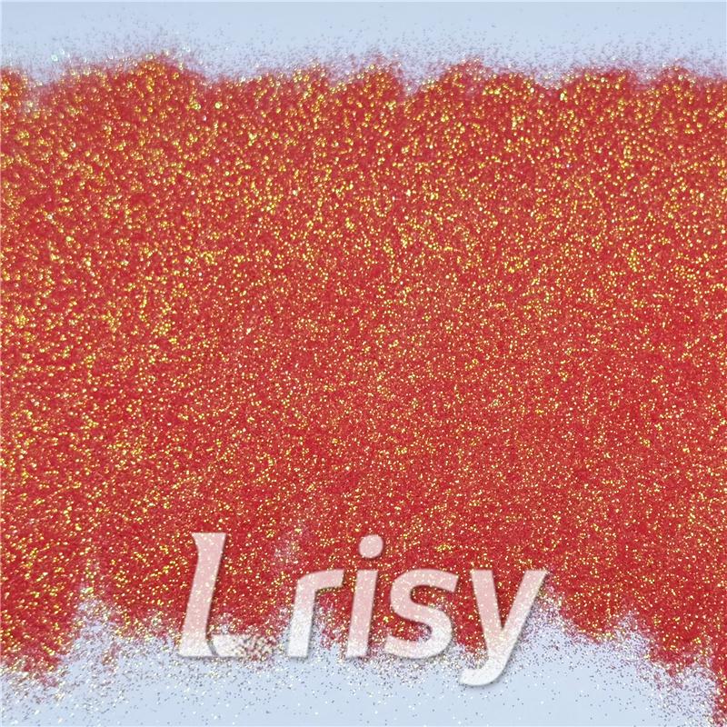 0.2mm Professional Cosmetic Glitter For Lip Gloss, Lipstick Iridescent Orange FCH34