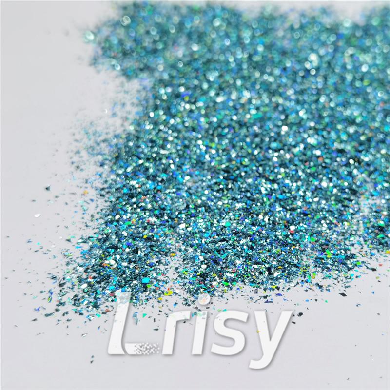 2x2 Glitter Holo Shards (Flakes) Holographic Pigment Sky Blue Glitter Solvent Resistant SLG009