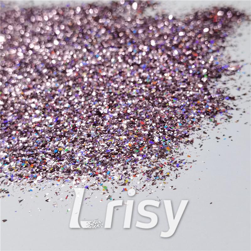 2x2 Glitter Holo Shards (Flakes) Holographic Pigment Light Pink Glitter Solvent Resistant SLG005