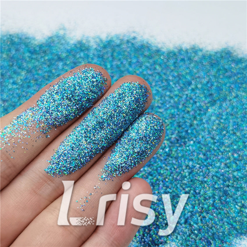 0.2mm Professional Cosmetic Glitter For Lip Gloss, Lipstick Holographic Sky Blue FCHL701