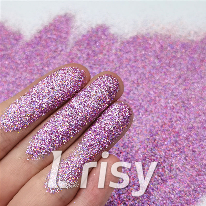 0.2mm Professional Cosmetic Glitter For Lip Gloss, Lipstick Holographic Pink FCHL901