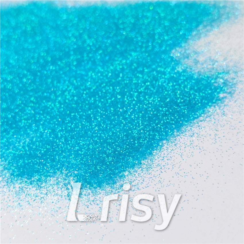 0.2mm Iridescent Translucent Blue Glitter C011